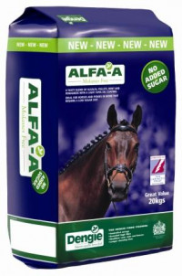 A complete fibre feed based on alfalfa which is naturally low in sugar and starch.