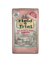 Field & Trial Salmon & Rice is completely hypoallergenic and was developed following the success of our Field & Trial Duck & Rice food.